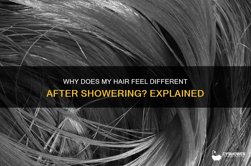 why does my hair feel different after i shower