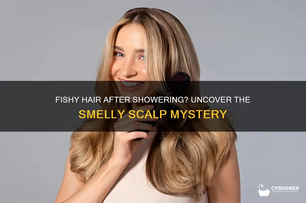why does my hair smell like fish after i shower