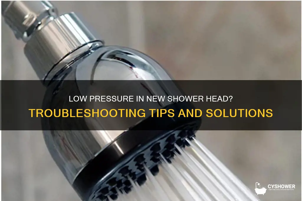 why does my new shower head have no pressure