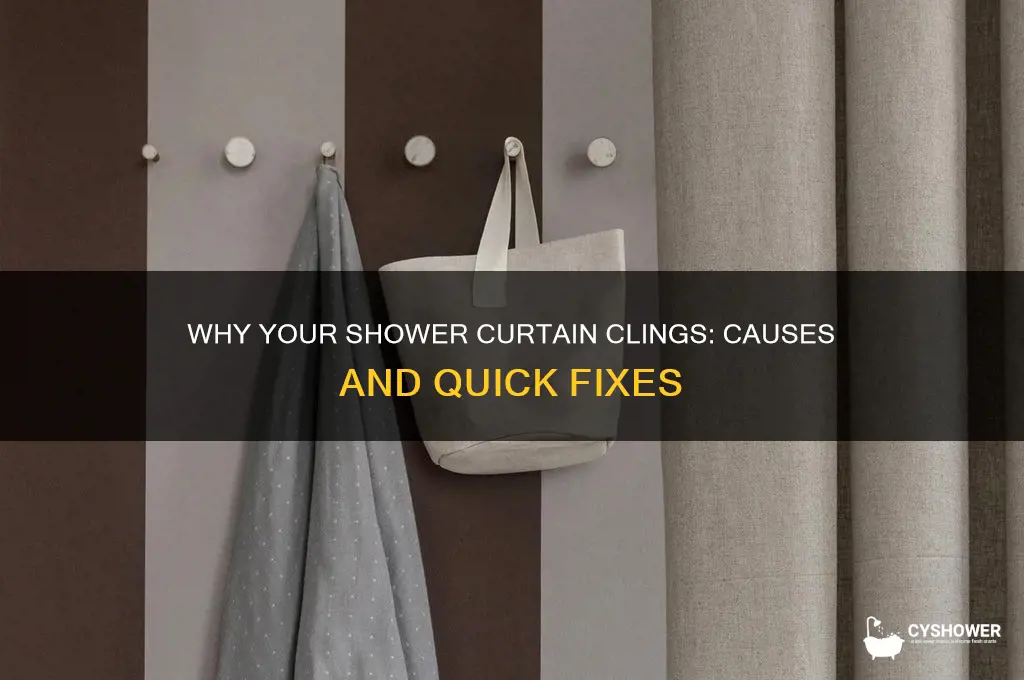 why does my shower curtain bell in on me