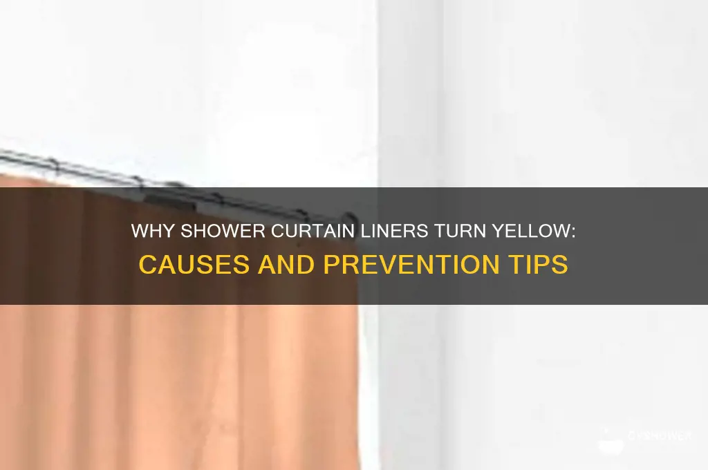 why does my shower curtain liner turn yellow