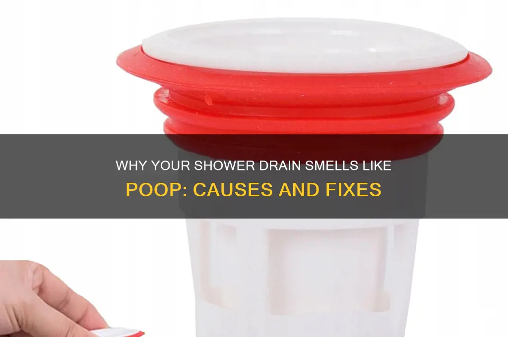 why does my shower drain smell like poo poo
