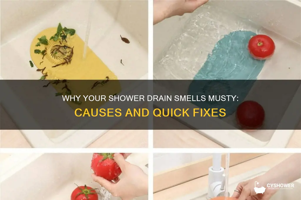 why does my shower drain smell musty