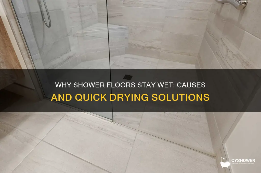 why does my shower floor take so long to dry