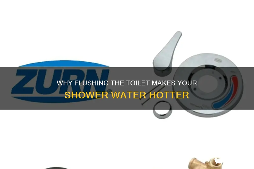 why does my shower get hotter when i flush