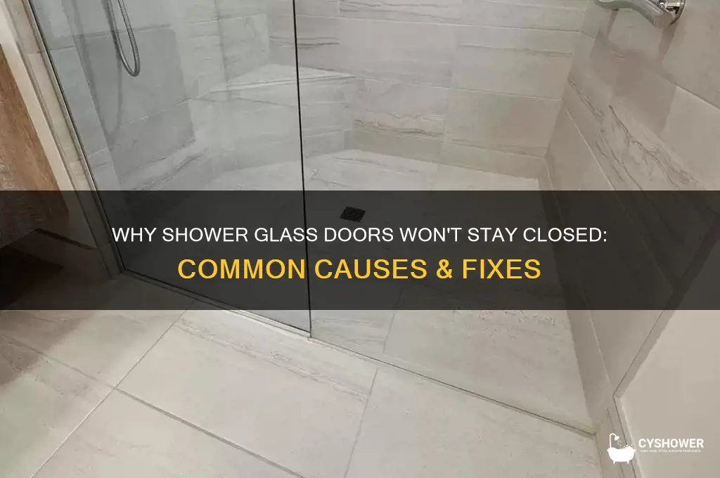 why does my shower glass door not stay closed