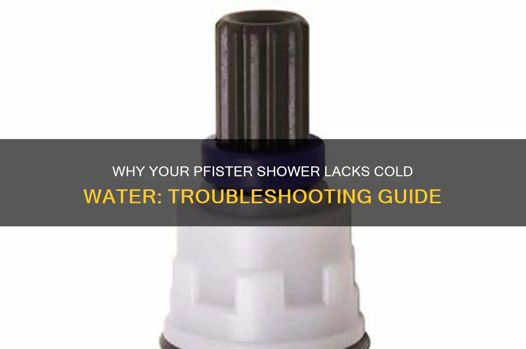 why does my shower have no cold water pfister