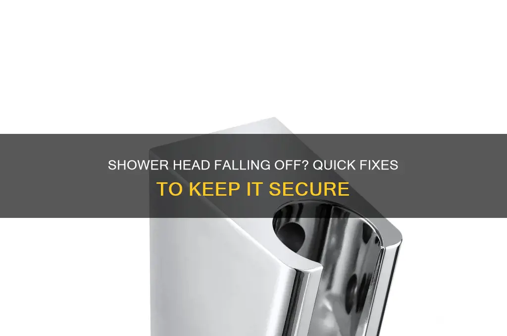 why does my shower head keep falling off