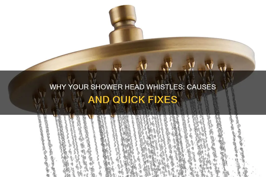 why does my shower head make a whistling noise