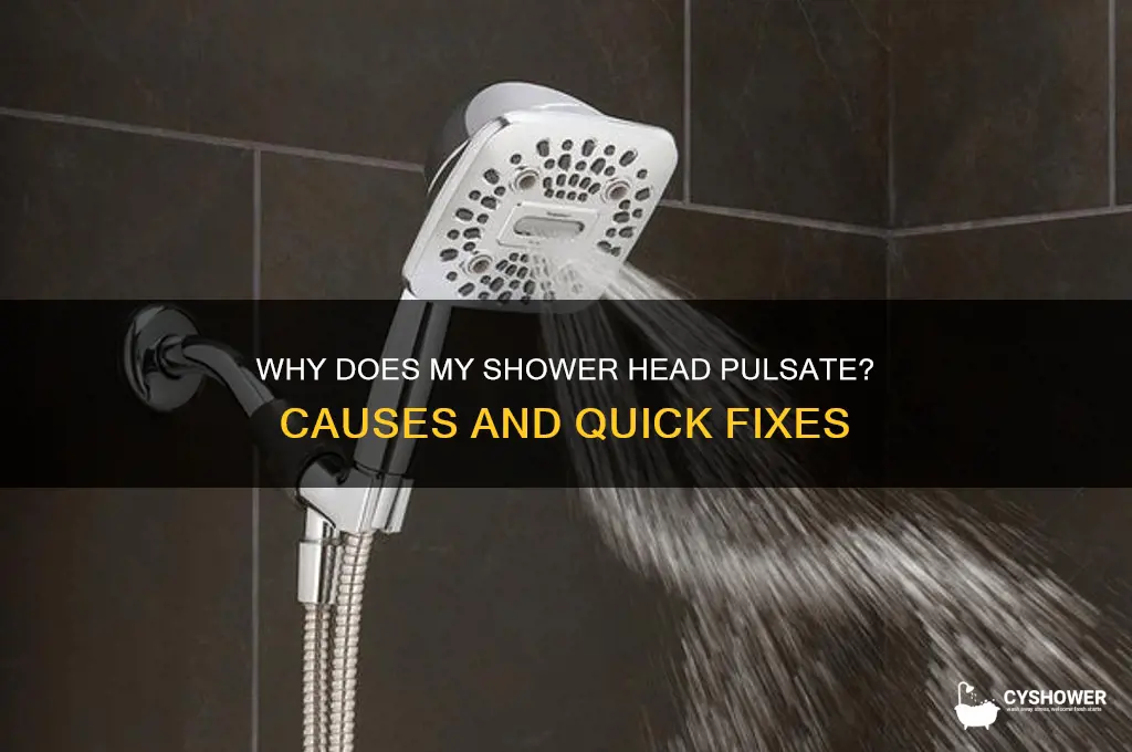 why does my shower head pulsate