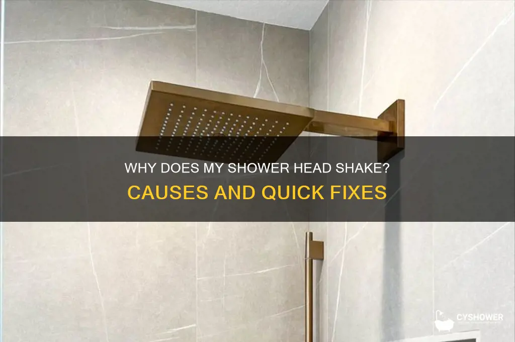 why does my shower head shake