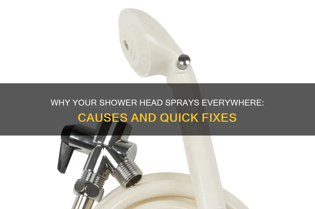 why does my shower head sprays everywhere