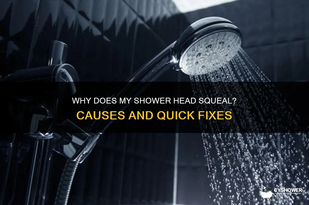 why does my shower head sqeaul