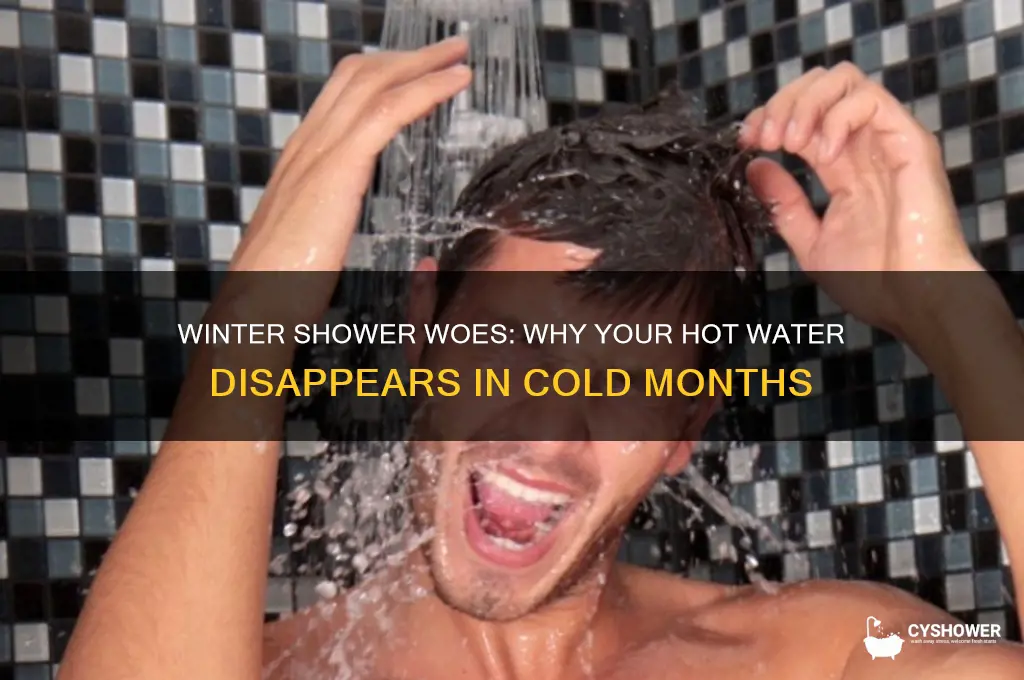 why does my shower not get hot in the winter