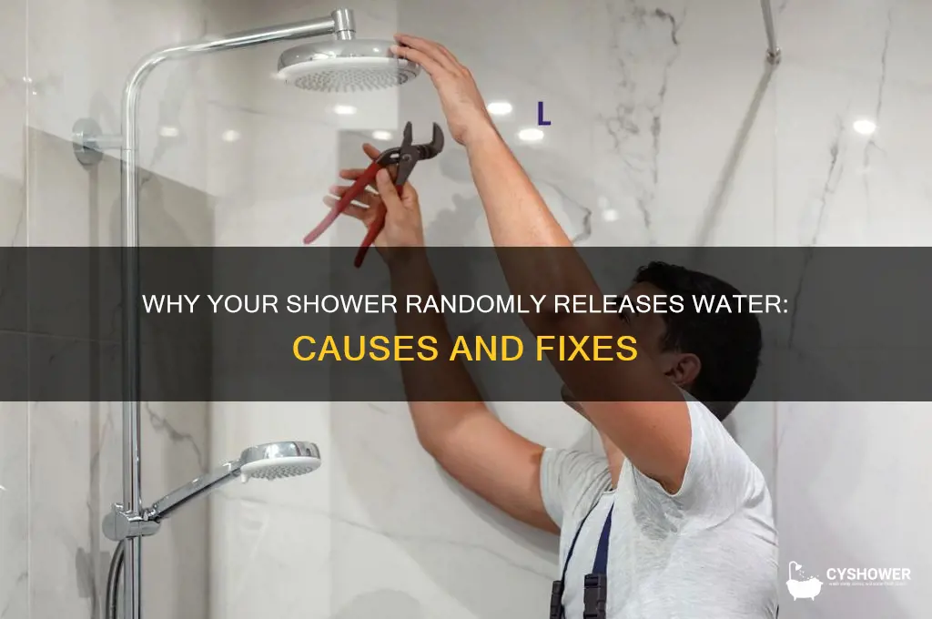 why does my shower randomly releases water