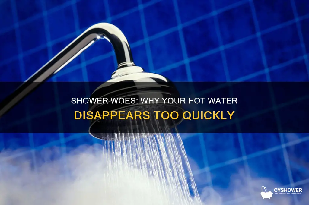 why does my shower run out of hot water fast