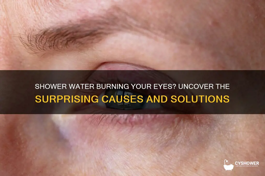 why does my shower water burn my eyes