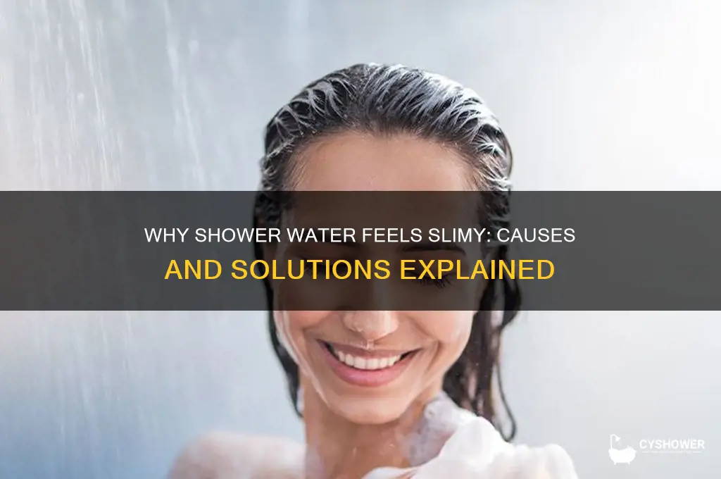 why does my shower water feel slimy