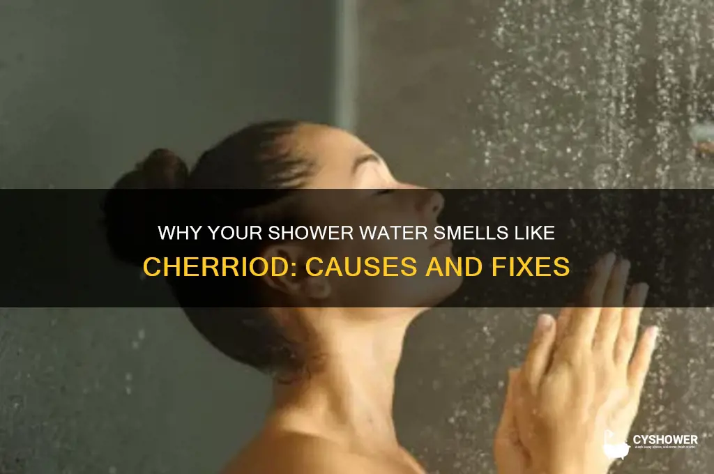 why does my shower water smell like cherriod
