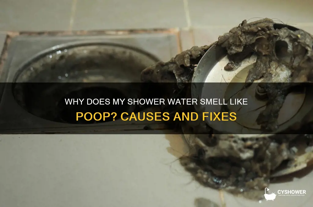 why does my shower water smell like poop