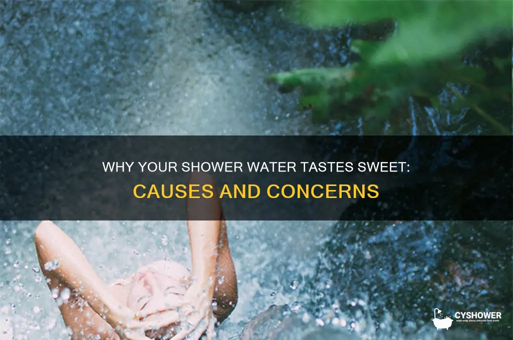 why does my shower water taste sweet