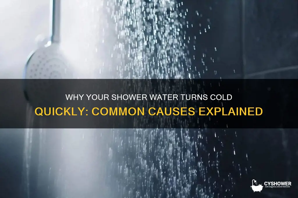 why does my shower water turn cold so fast