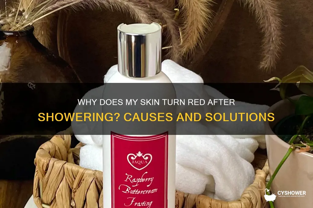 why does my skin get red after a shower