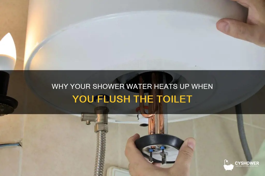why does shower get hot when toilet is flushed