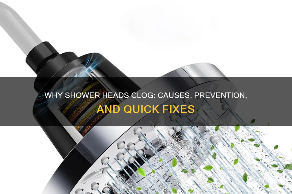 why does shower head become blogged