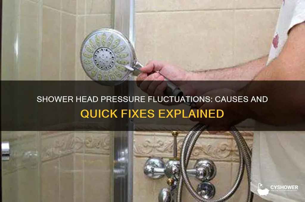 why does shower head slow down and speed up