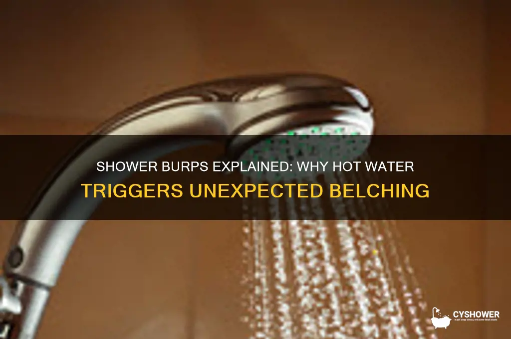 why does shower water make you burp