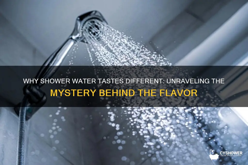 why does shower water taste different
