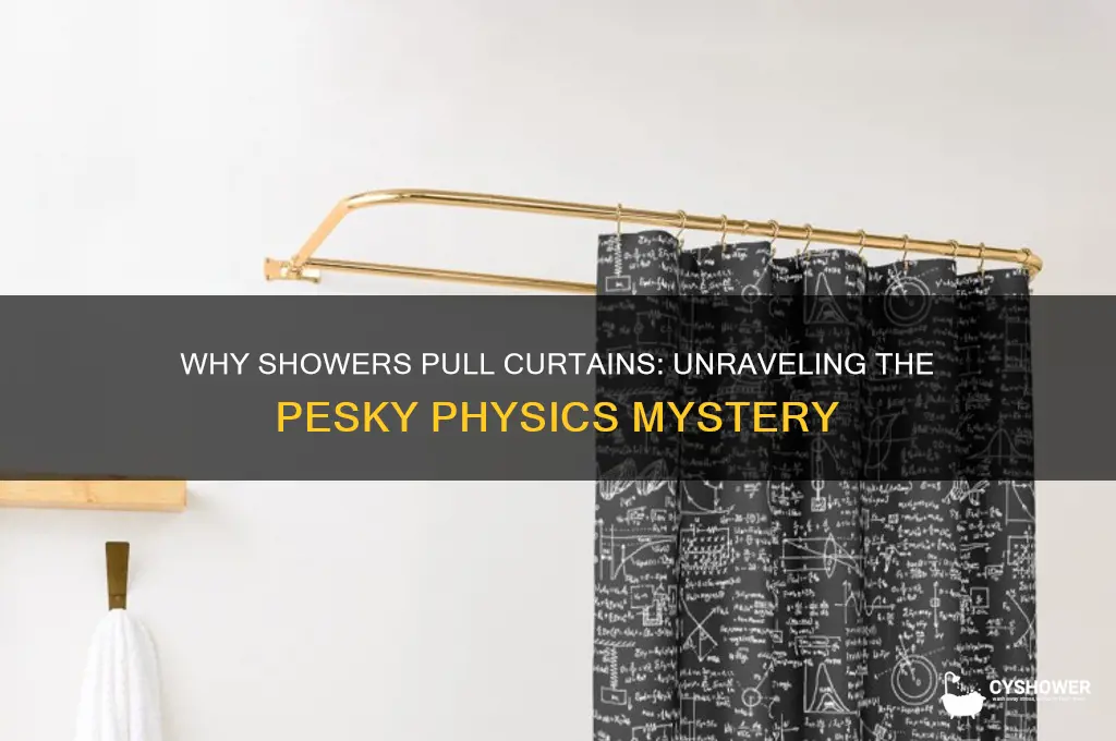 why does the shower pull the curtain