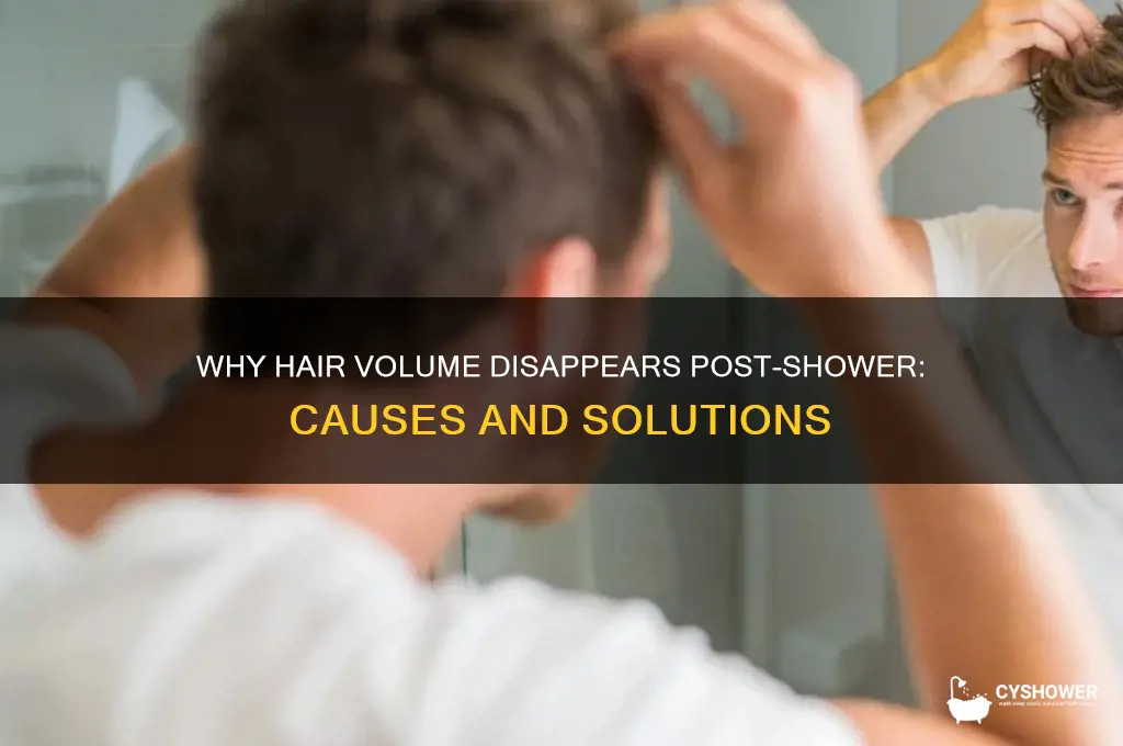 why does volume in my hair go after shower