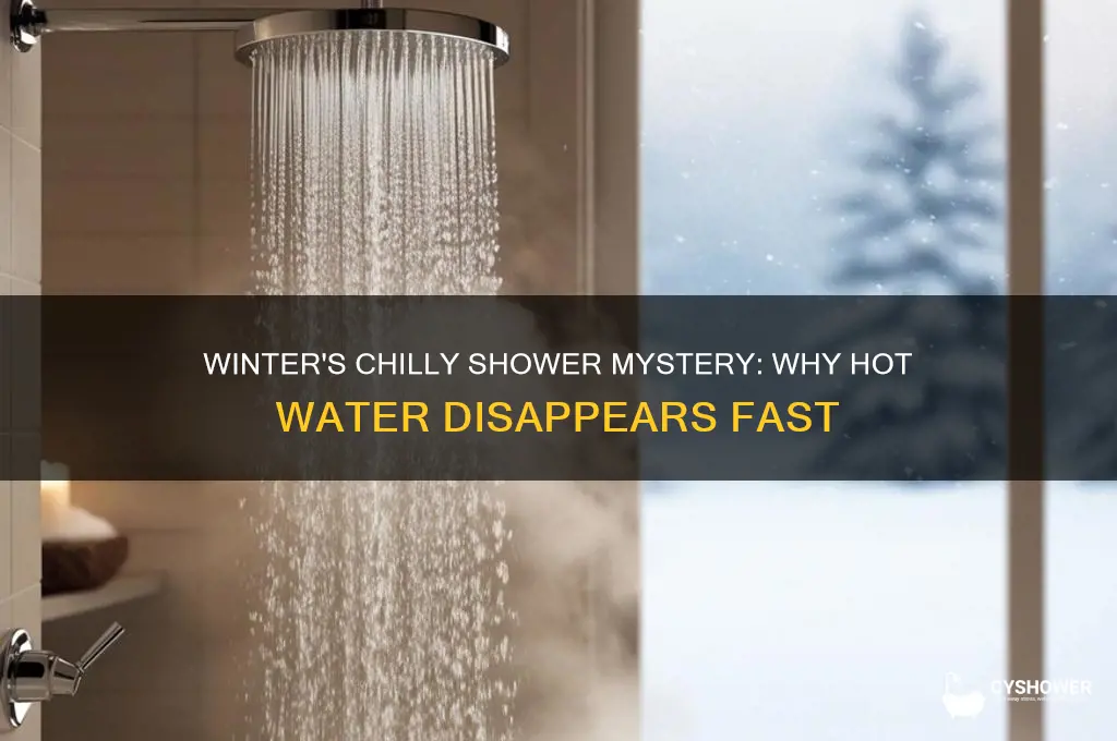 why does water in shower get cold only in winter