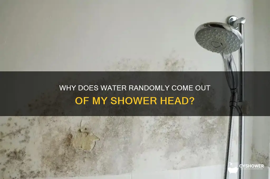 why does water randomly come out of my shower head