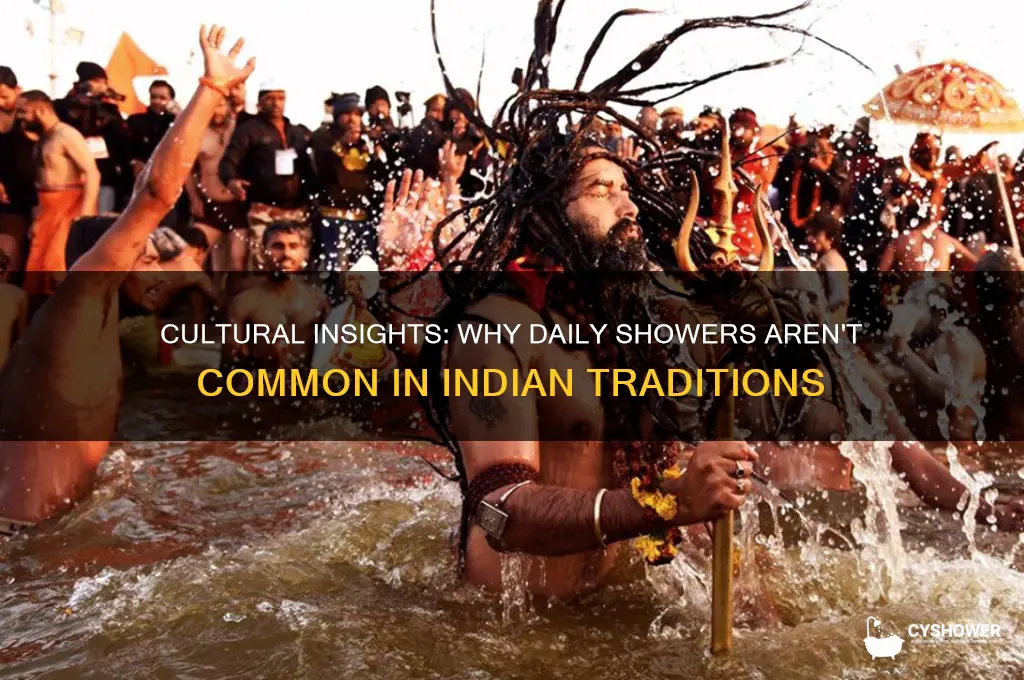 why dont indians take a shower everyday