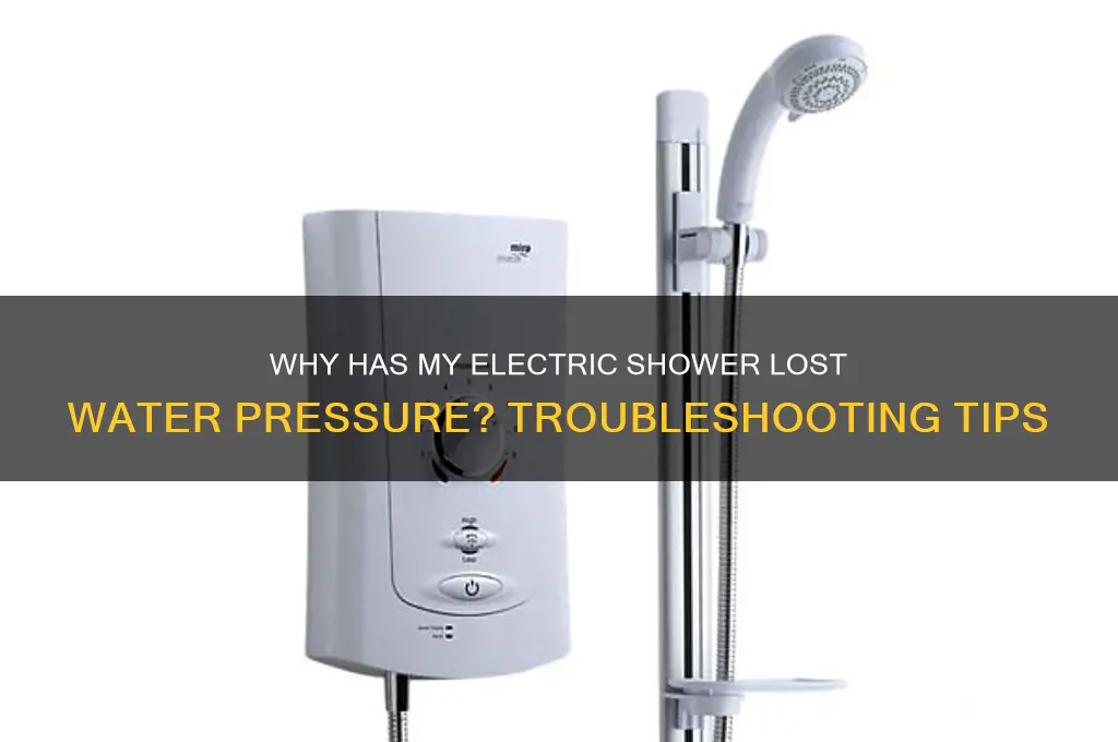why has my electric shower lost water pressure