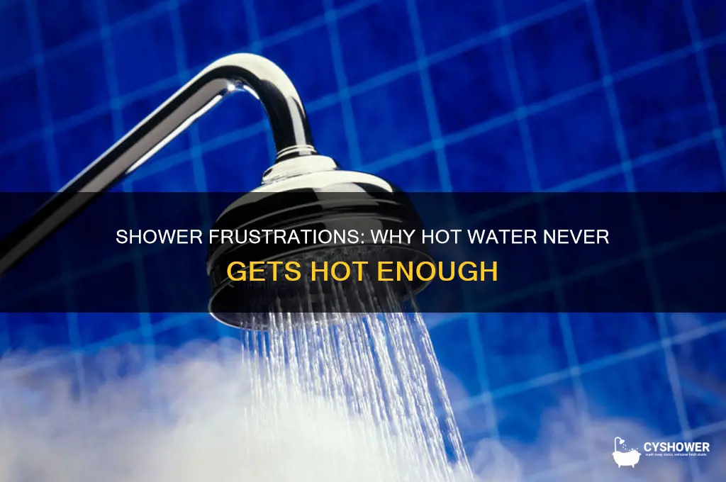 why hot water in the shower not to hot enough