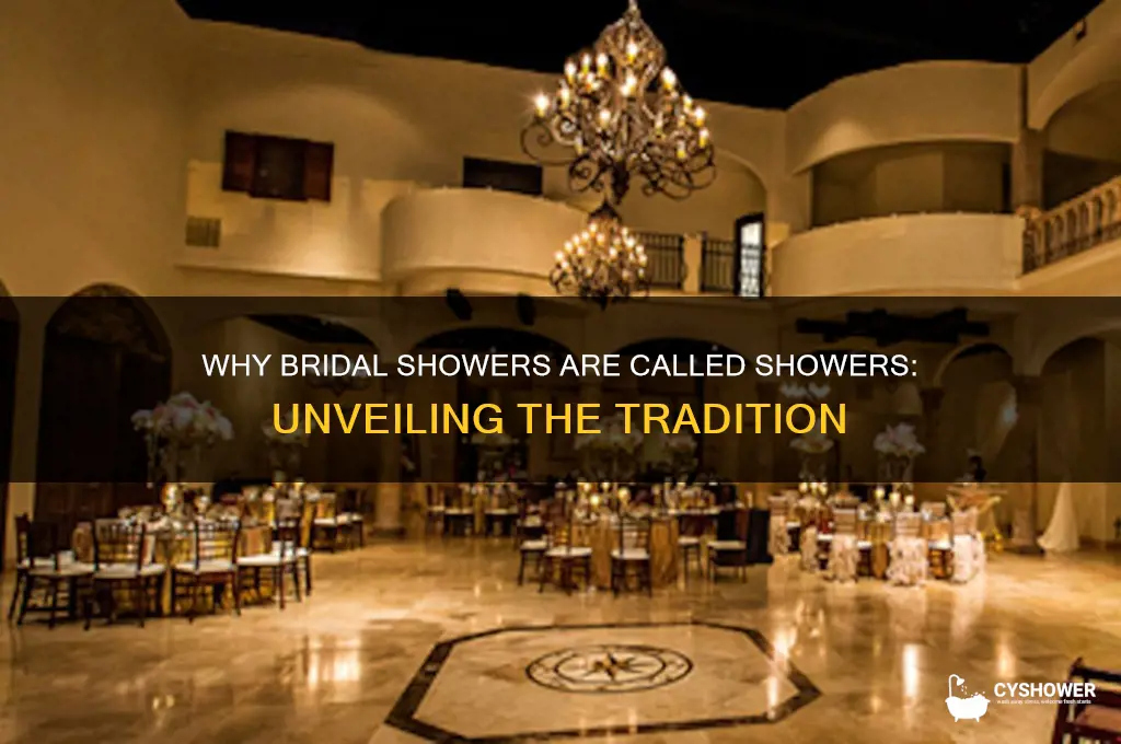 why is a bridal shower called a shower