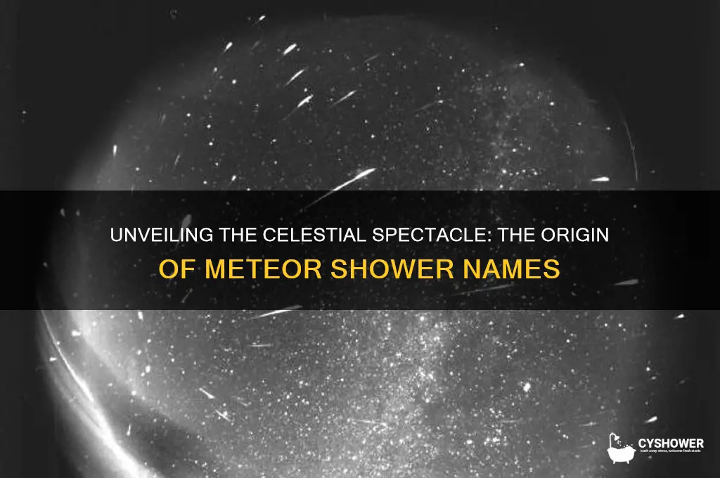 why is it called meteor shower