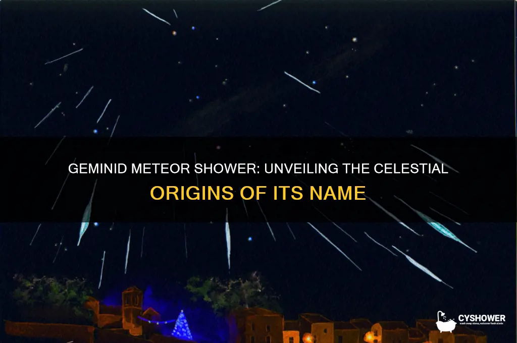 why is it called the geminid meteor shower