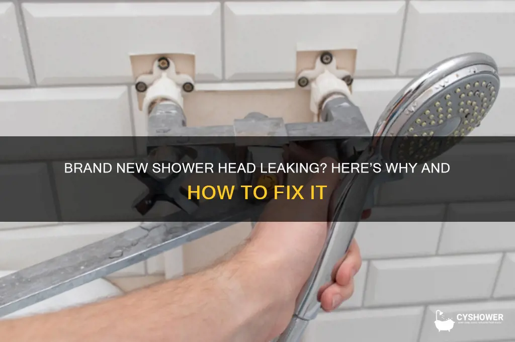 why is my brand new shower head leaking
