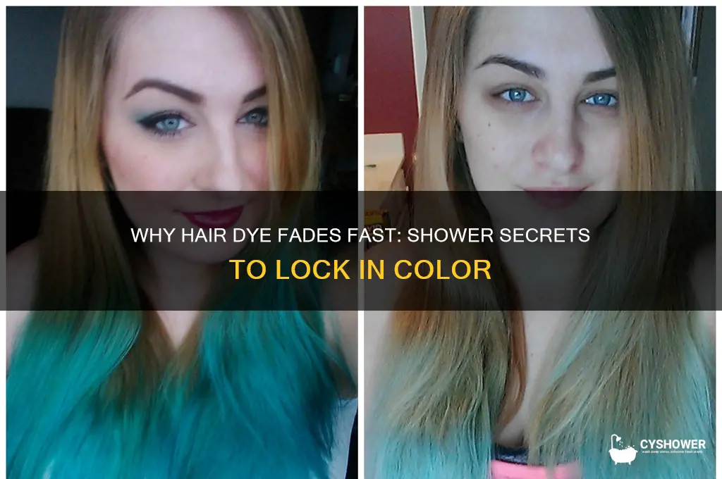 why is my hair dye washing out everytime i shower