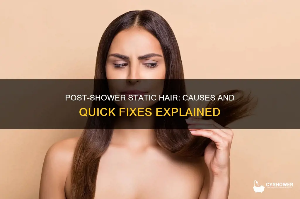 why is my hair static after a shower