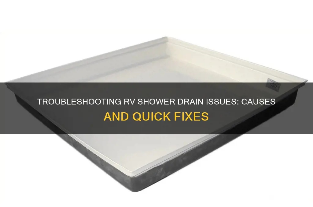 why is my rv shower not draining