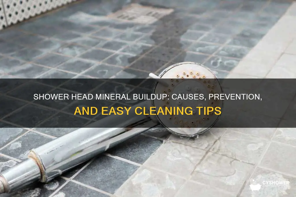 why is my shower head mineral buildup