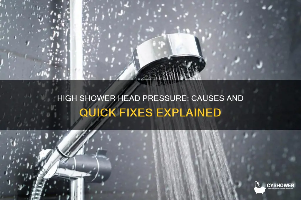 why is my shower head pressure high
