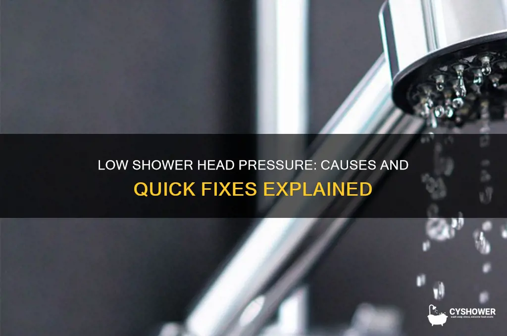 why is my shower head pressure so low