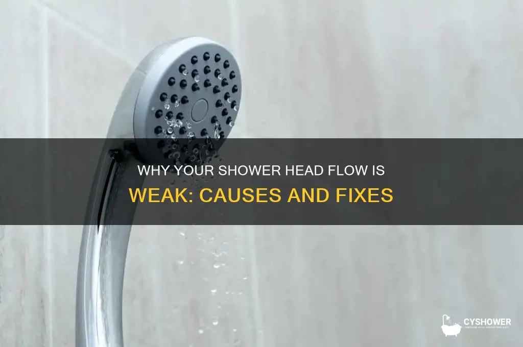 why is my shower head so weak